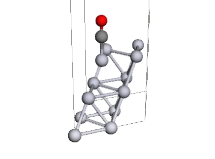 Pt(111)-2×2 + CO atop, at ionic step 23